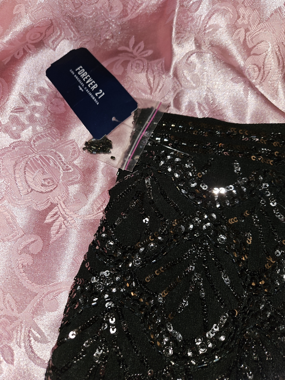 Forever 21 Black Sequin Mini Skirt